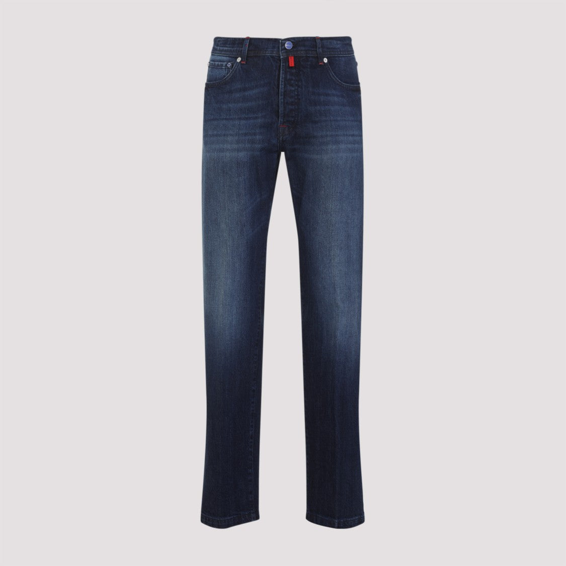 Kiton Blue Cotton Jeans