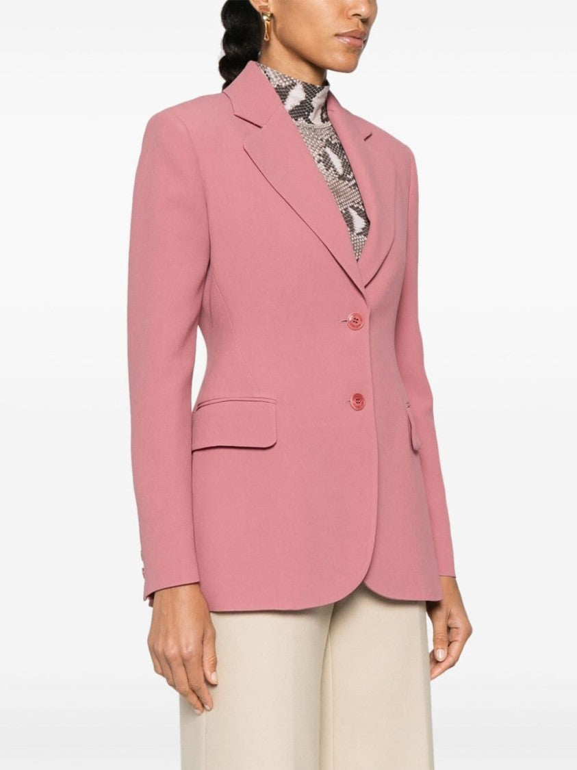 Ermanno Scervino Single-Breasted Tailored Jacket With Notched Lapel