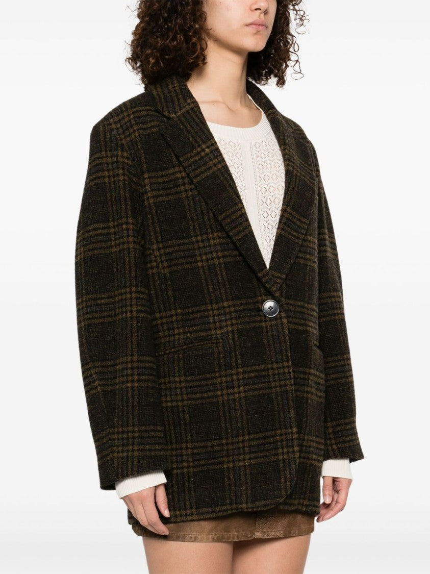 Isabel Marant Étoile Textured Virgin Wool Jacket With Notched Lapel
