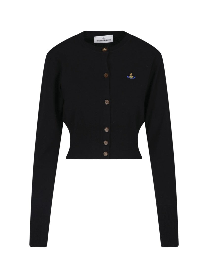 Vivienne Westwood Cropped Fitted Sweater With Button-Down Front