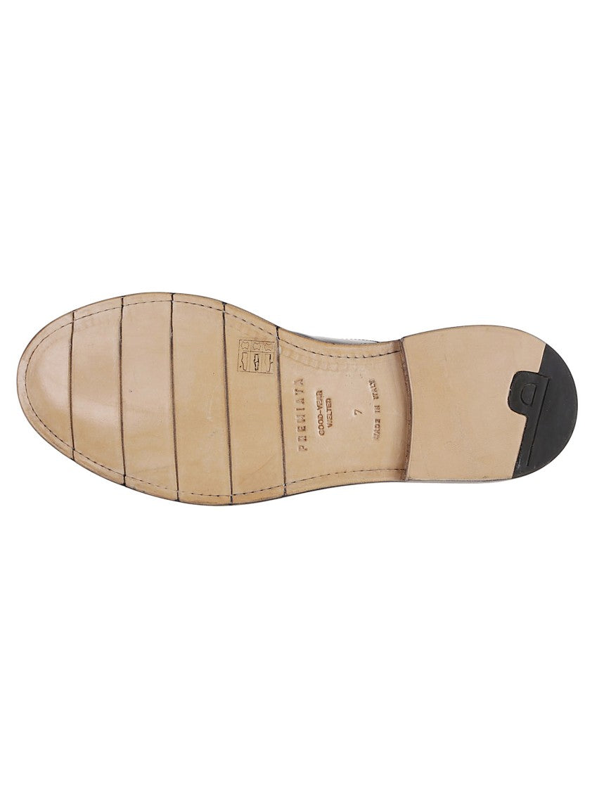 Premiata Vaggio Polished Calf Leather Derbies