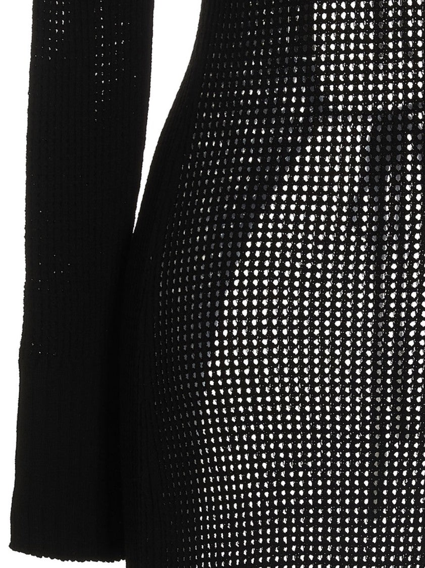 Andreâdamo Openwork Long Cardigan