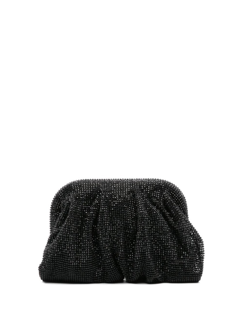 Benedetta Bruzziches Draped Crystal Mesh Clutch