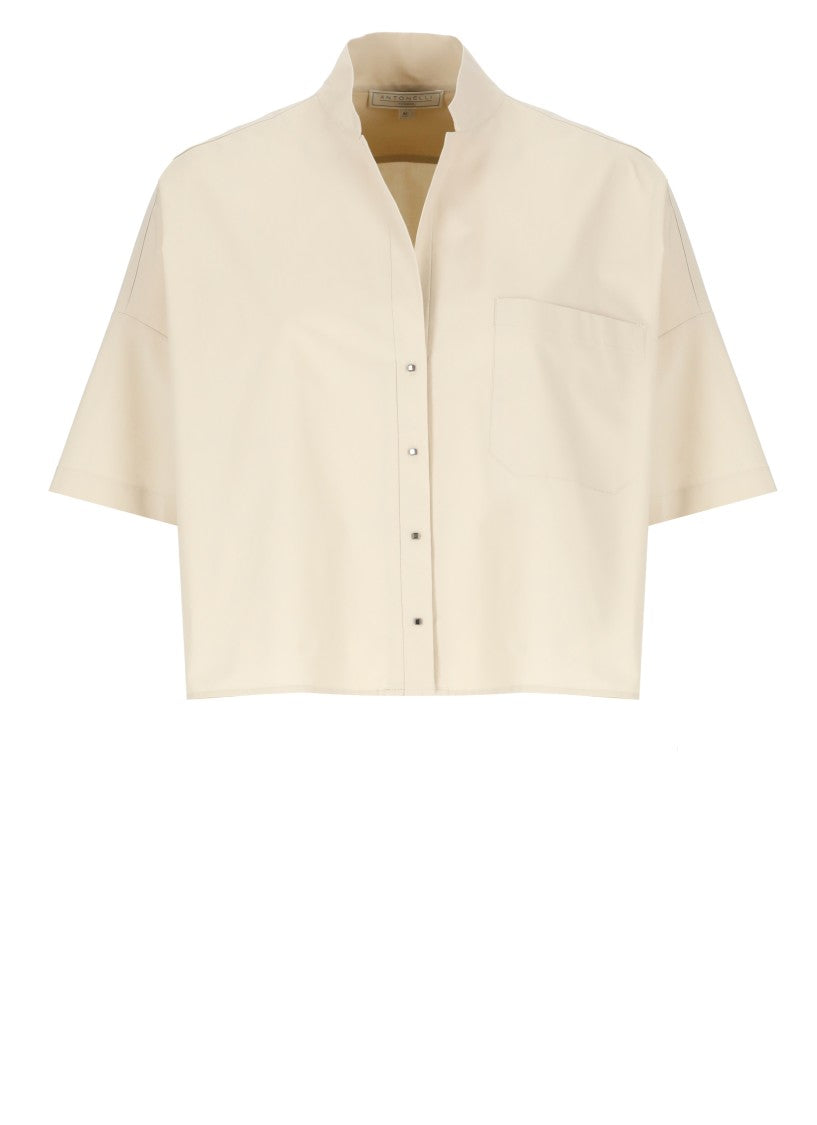 Antonelli Beige Cotton Shirt