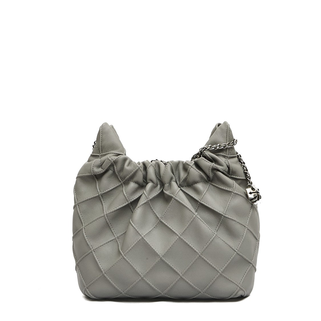 Tory Burch Mini Hobo Grey Leather Bag