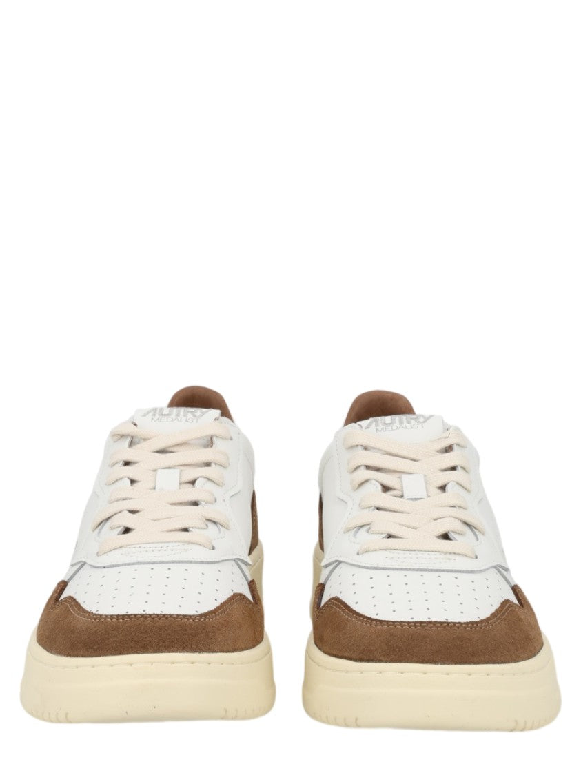Autry Medalist Low Leather Suede Panels Sneakers