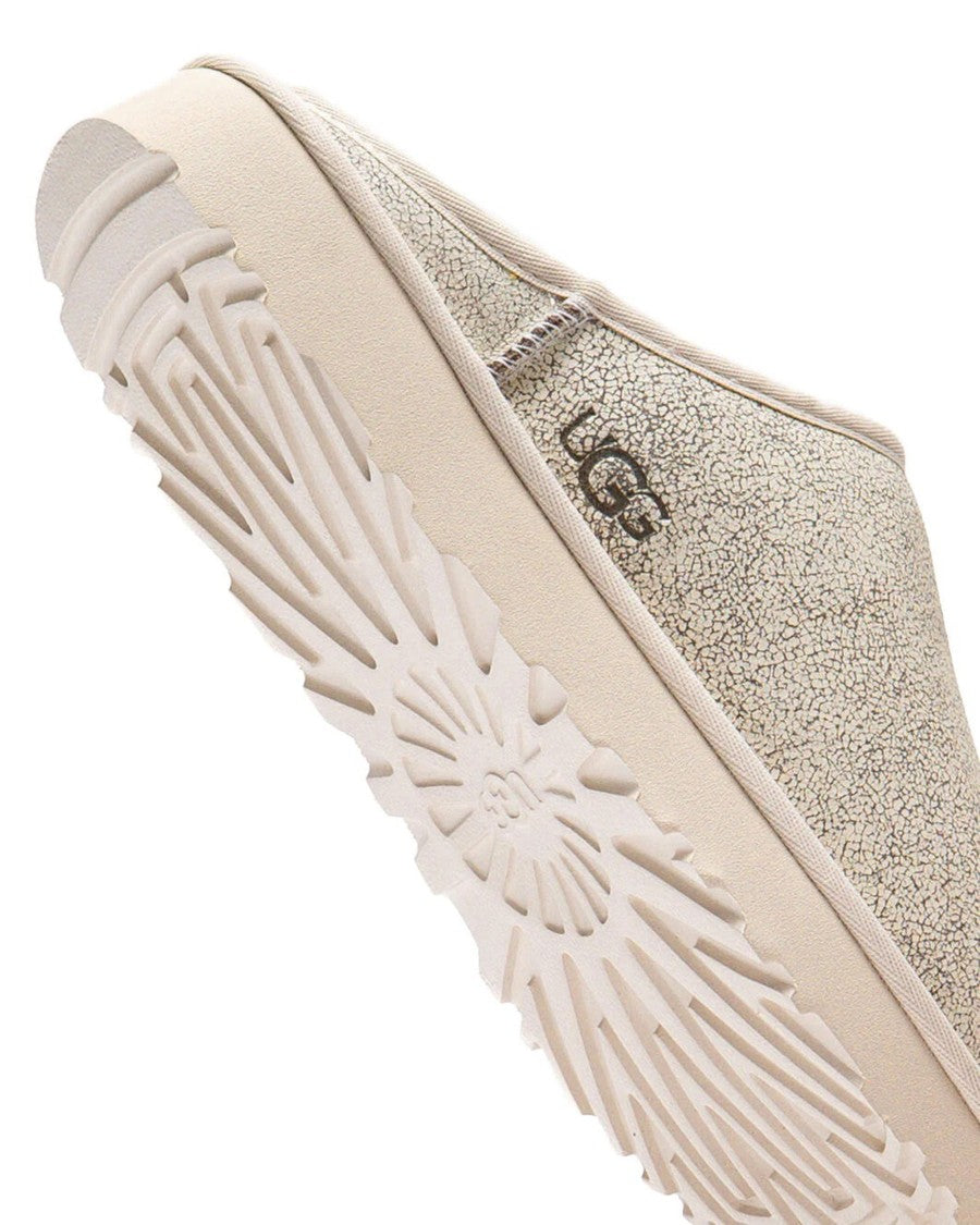 Ugg Slip-On Shoes With Crackle Effect In Soft Jasmine Tone