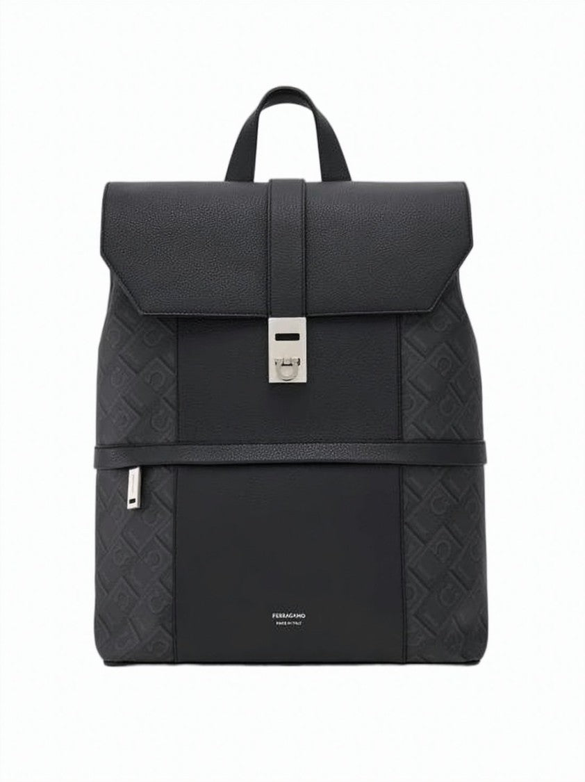 Salvatore Ferragamo Textured Calf Leather Tote Bag