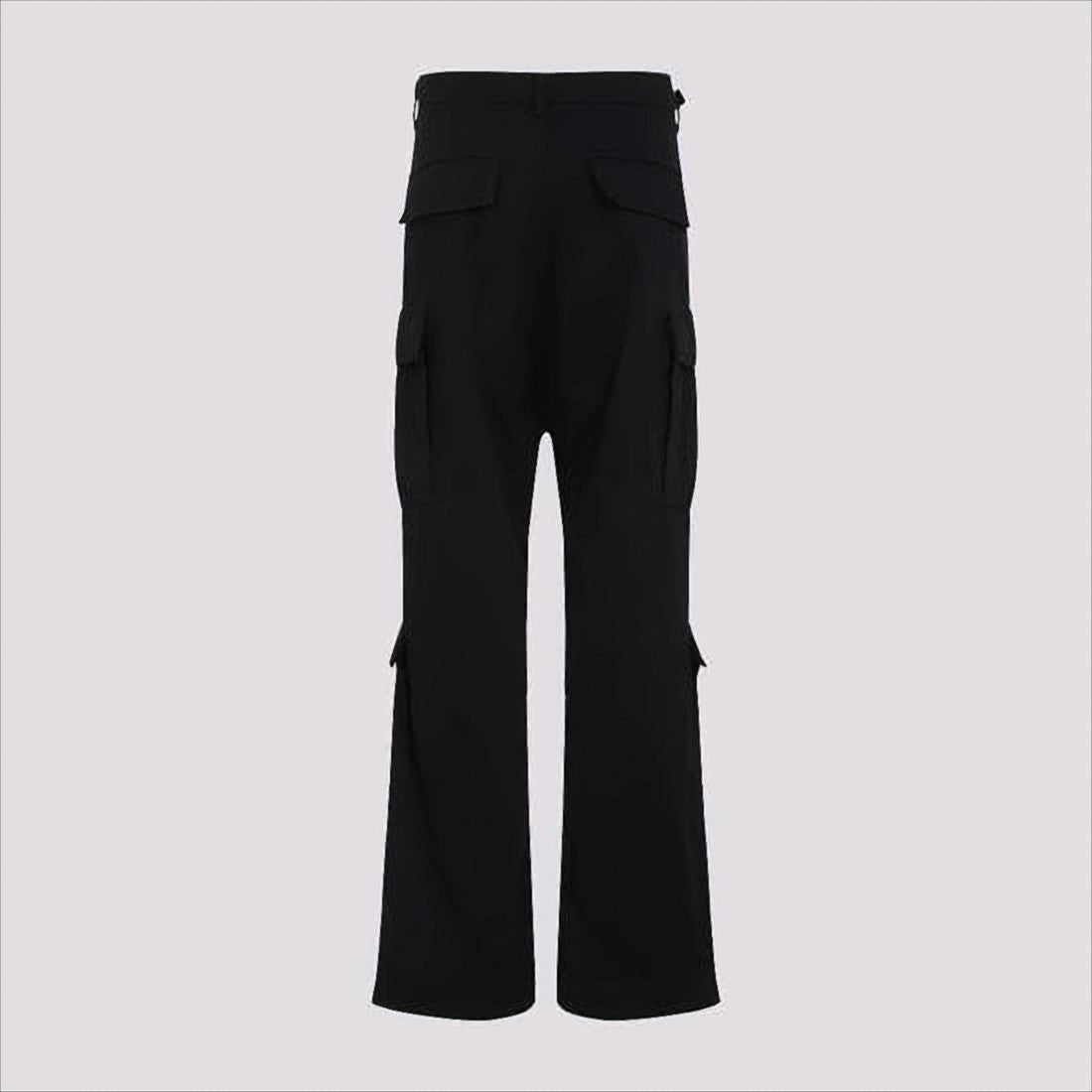 Balenciaga High-Waist Straight-Leg Pants With Flap Pockets