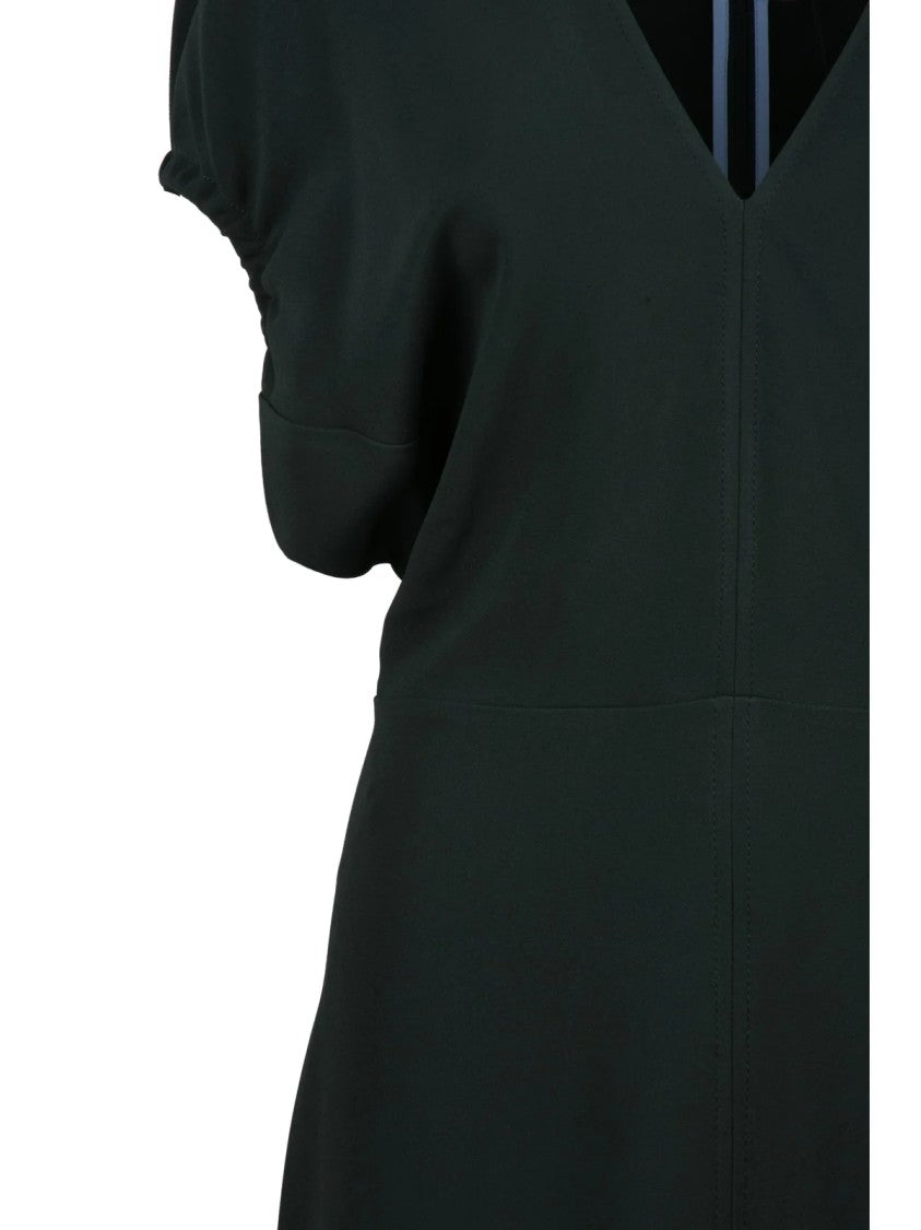 Victoria Beckham Green Stretch Viscose Mermaid Dress