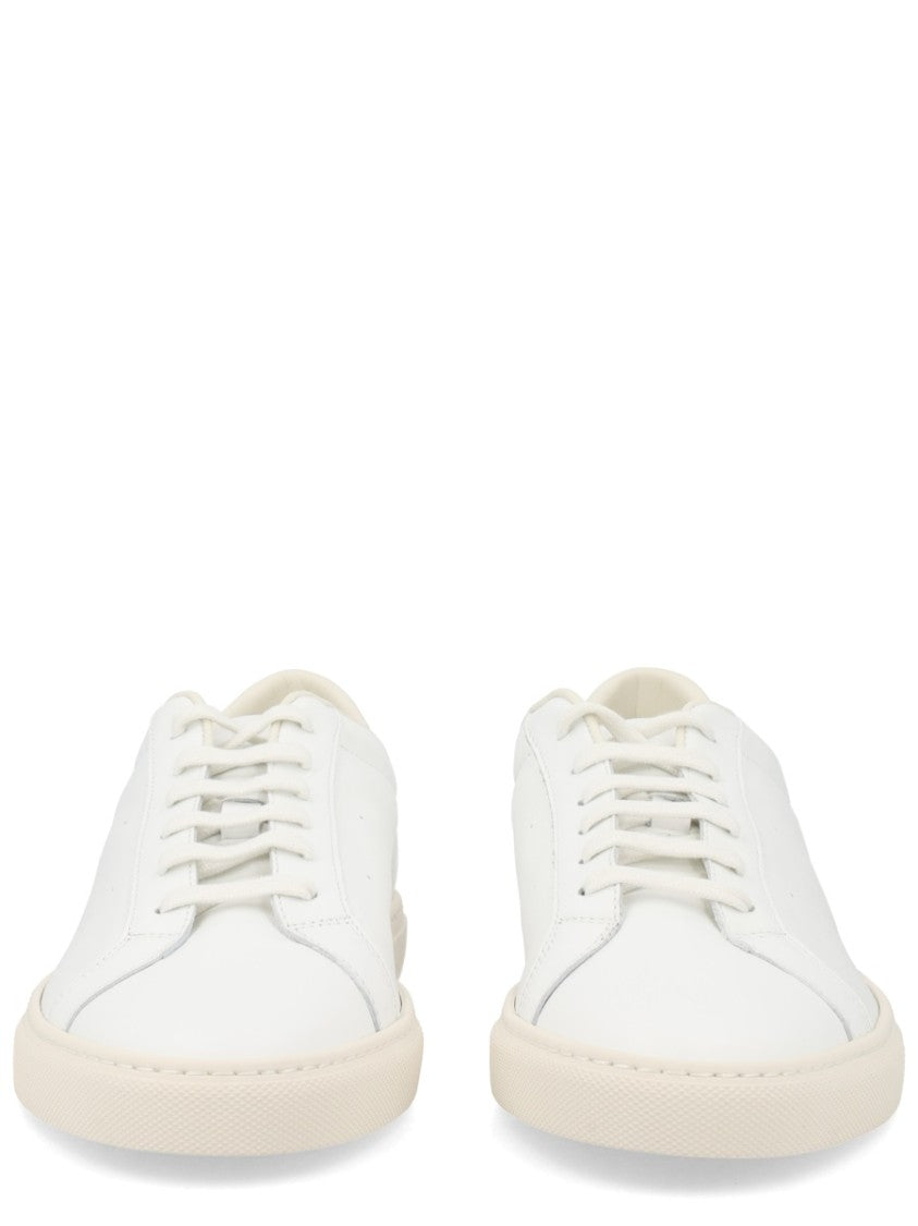 Common Projects White Achilles Contrast Tab Low-Top Sneakers