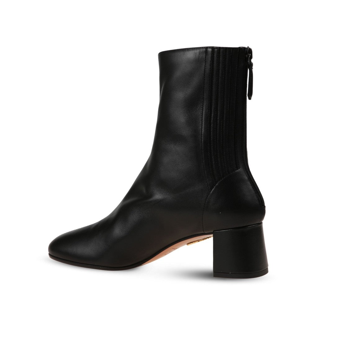 Aquazzura Block-Heel Zip Booties