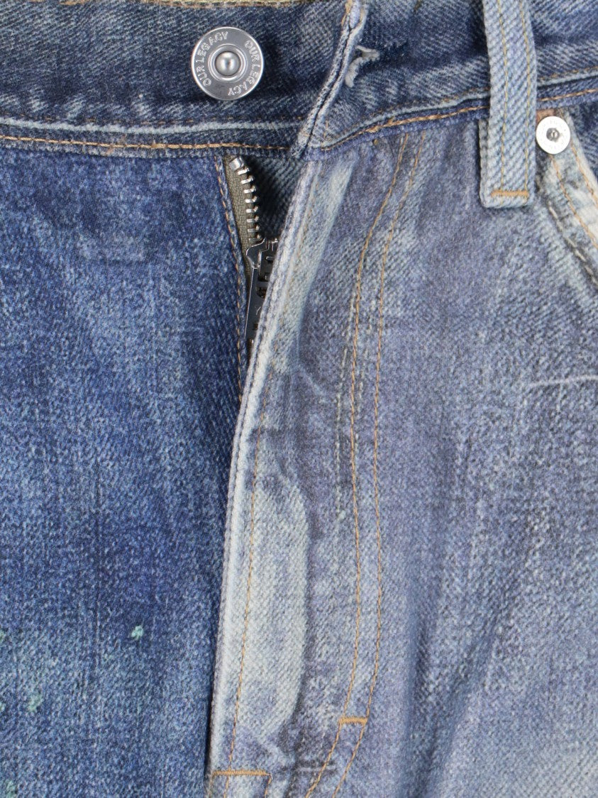 Our Legacy Light Blue Digital Print Denim Jeans