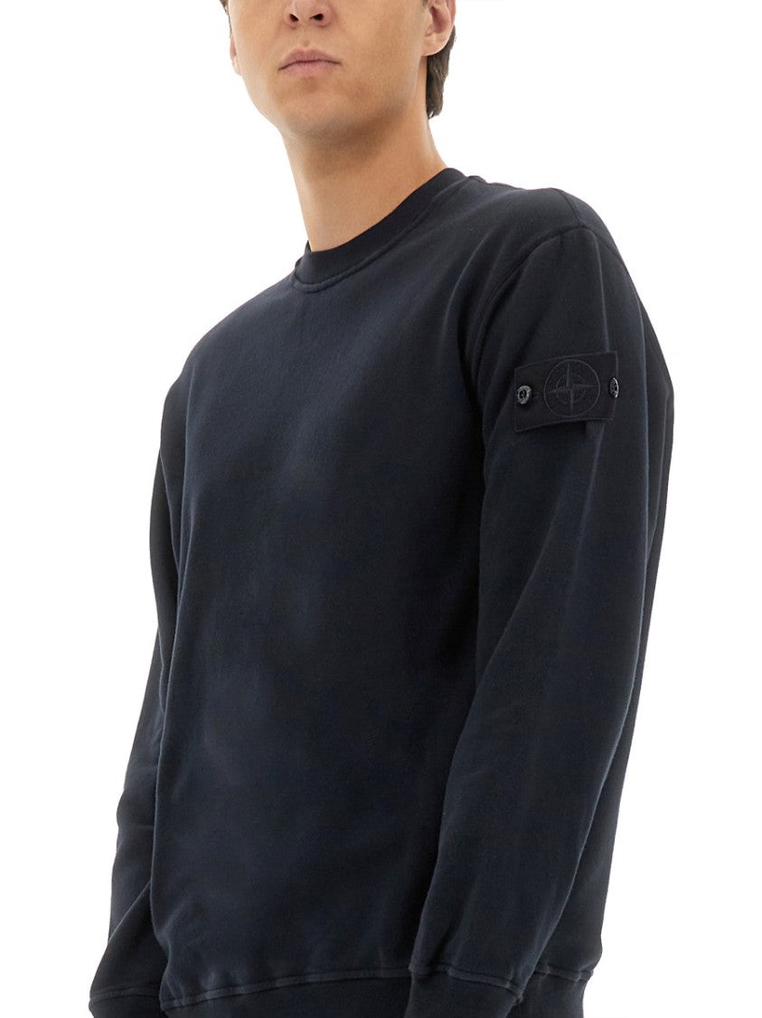 Stone Island Relaxed Fit Black Sweatshirt