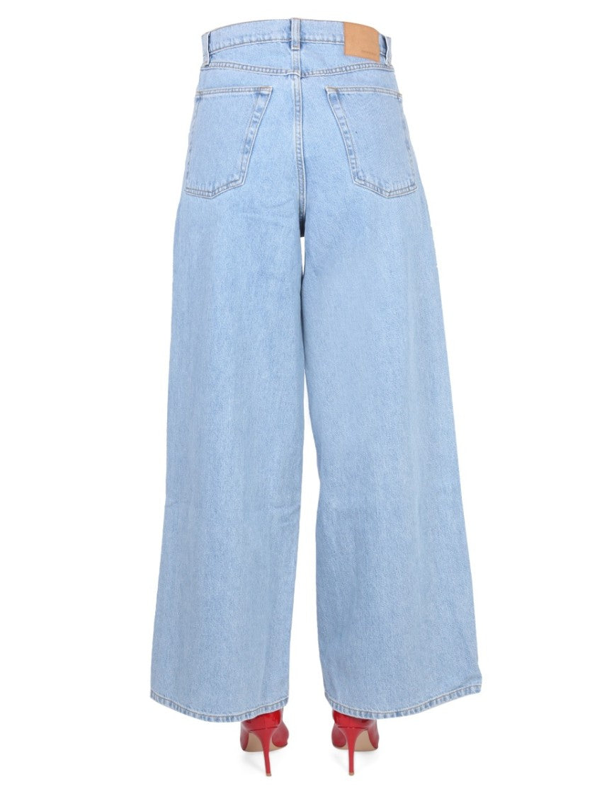 Magda Butrym High-Waisted Wide-Leg Jeans With Five-Pocket Styling