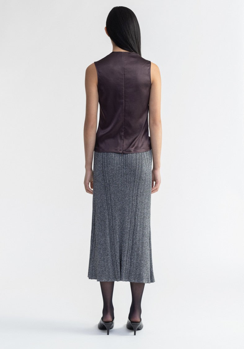 Aeron Tutu - Scoop-Neck Satin Top