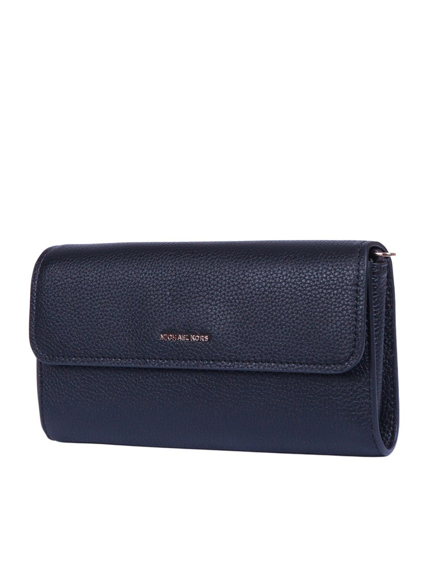 Michael Kors Textured Leather Flap Phone Holder