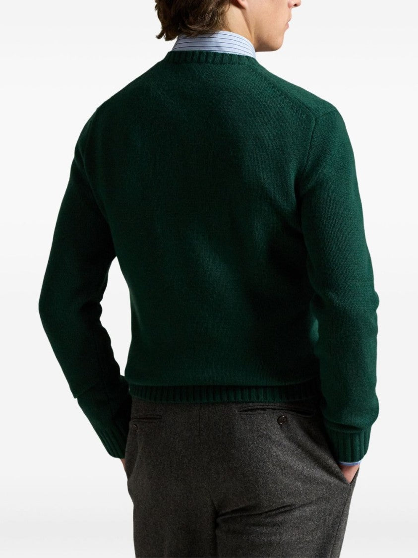 Polo Ralph Lauren Embroidered Deep Green Knit Sweater