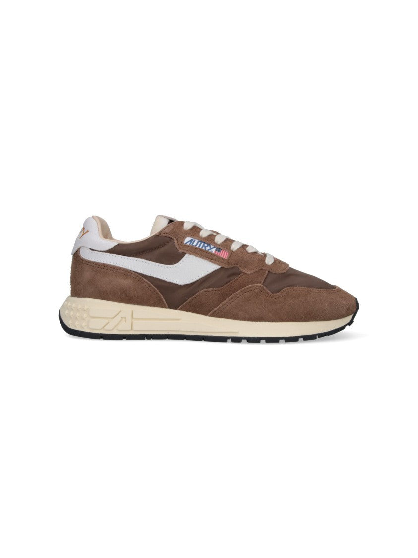 Autry Brown Leather Sneakers With Timeless Design