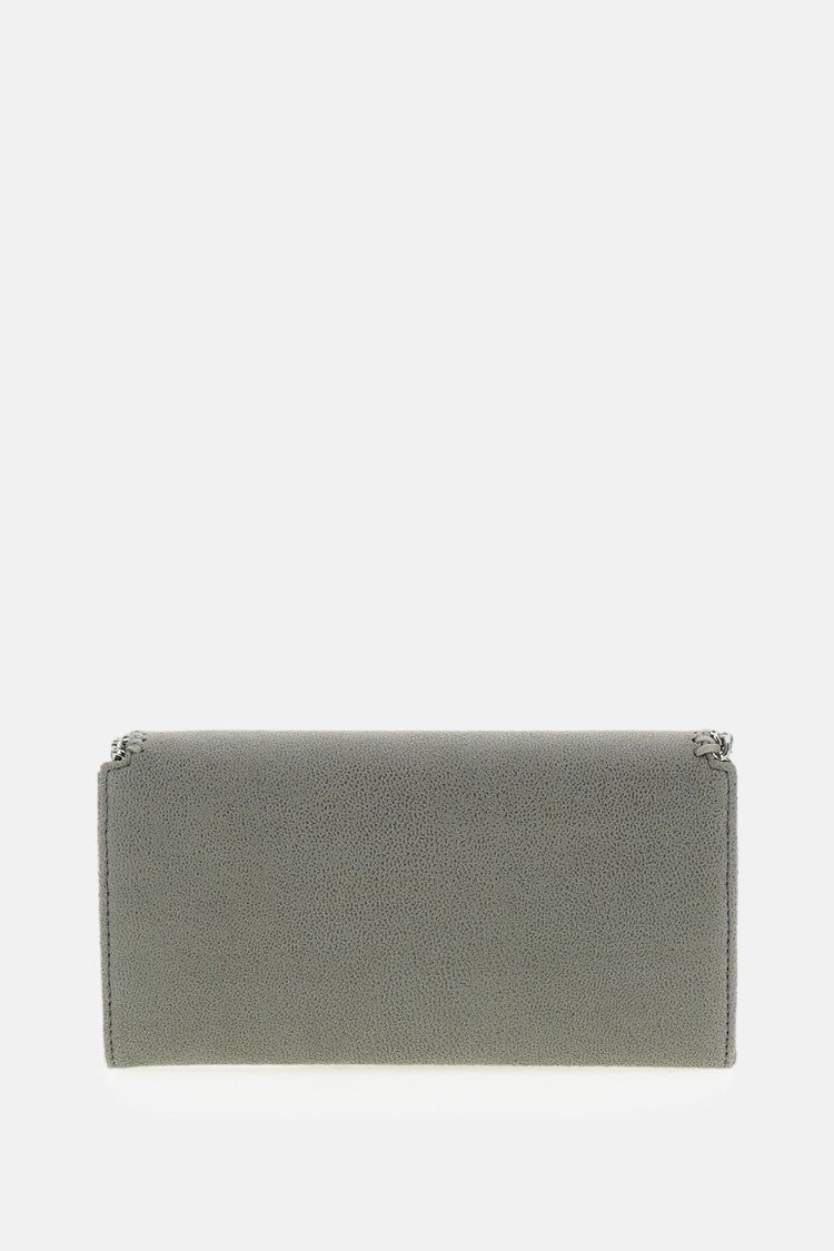 Stella Mccartney Envelope-Style Wallet With Diamond-Cut Chain Trim