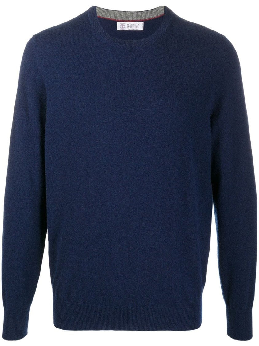 Brunello Cucinelli Cashmere Sweater With Classic Crew Neckline