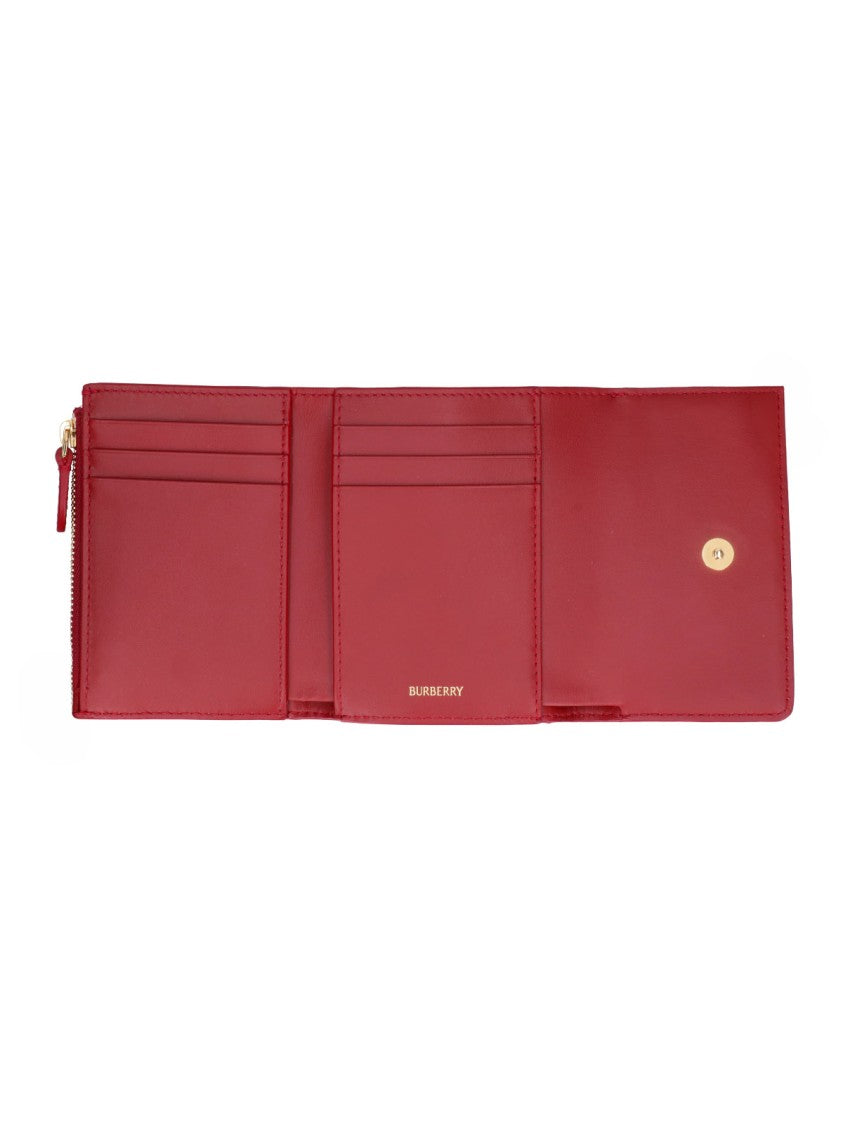 Burberry Multicolor Check Pattern Fabric Wallet