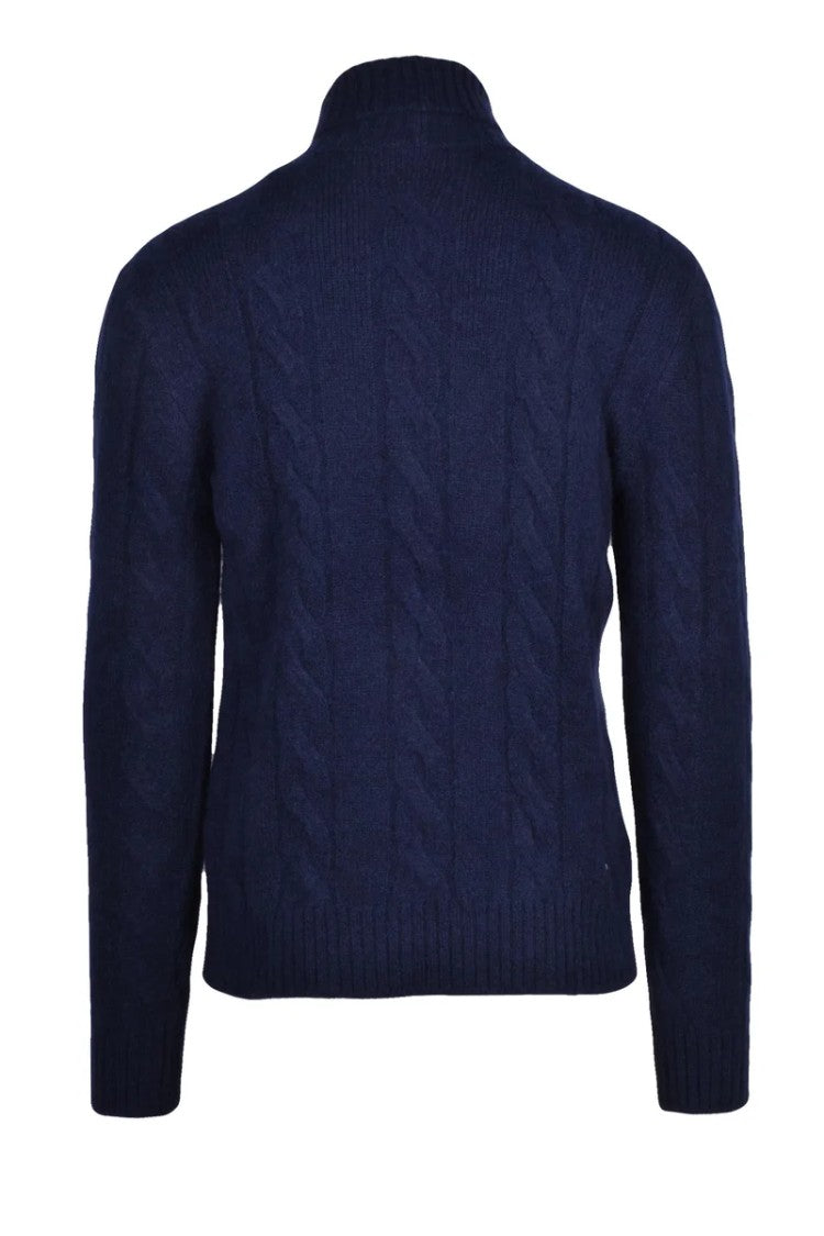 Eleventy High Neck Sweater Cashmere Silk