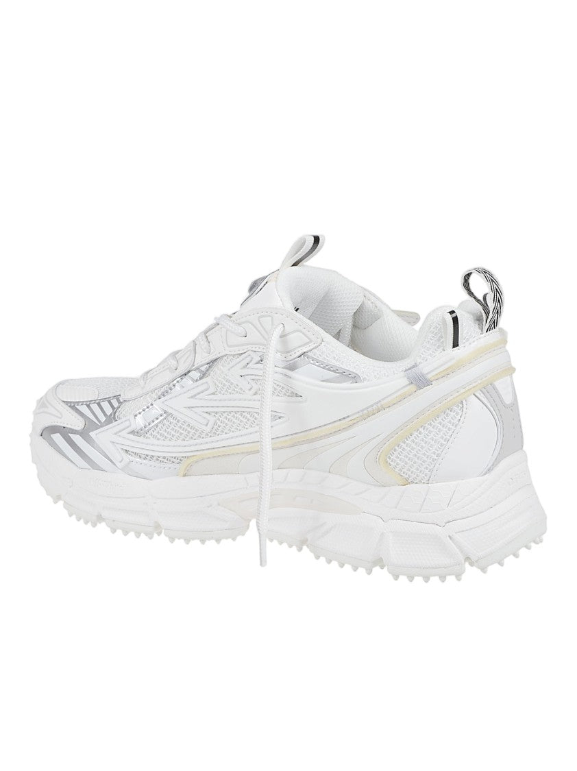 Off-White Futuristic Chunky Sole Sneakers With Reflective Accents
