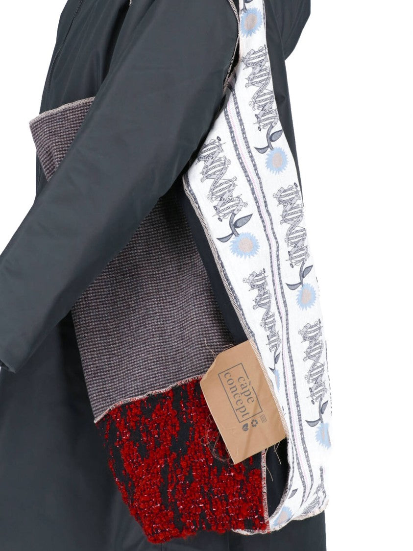 Cape Concept Dark Grey Water-Repellent Econyl-Cotton Hooded Jacket