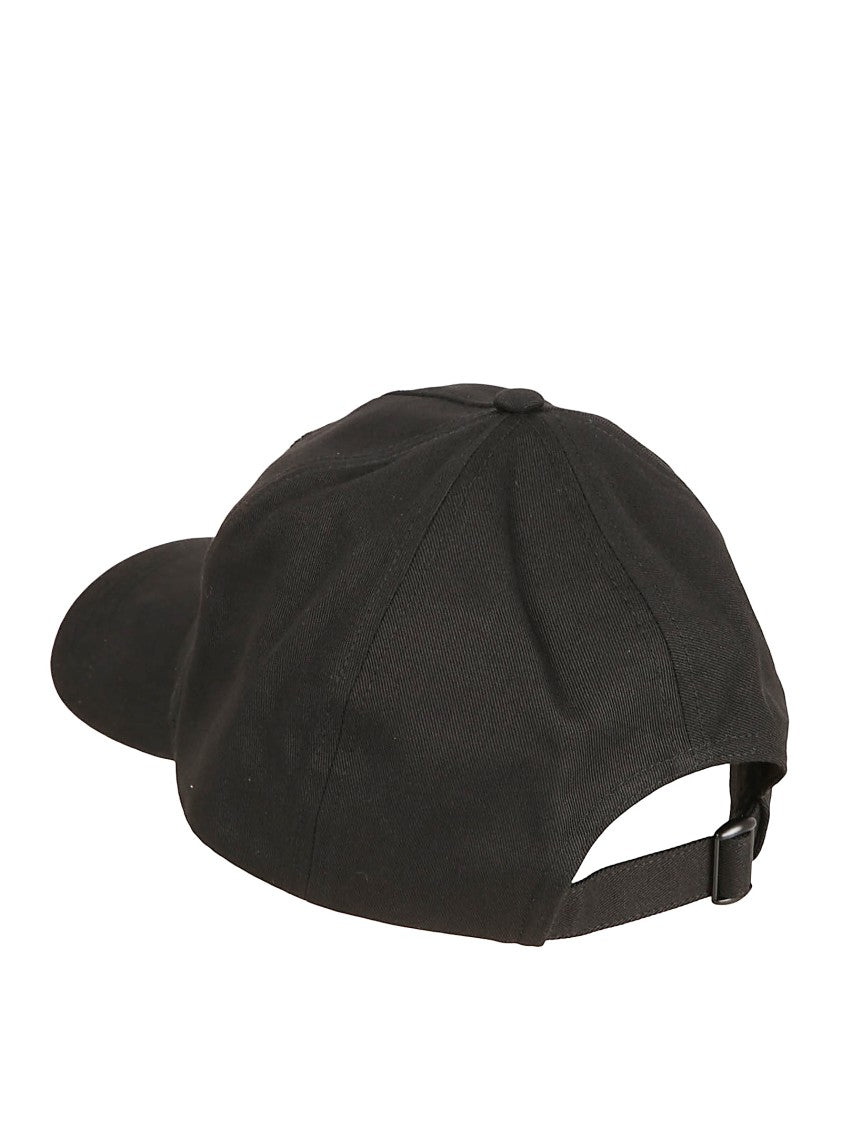 Moncler Cotton Baseball Cap With Curved Brim And Adjustable Strap