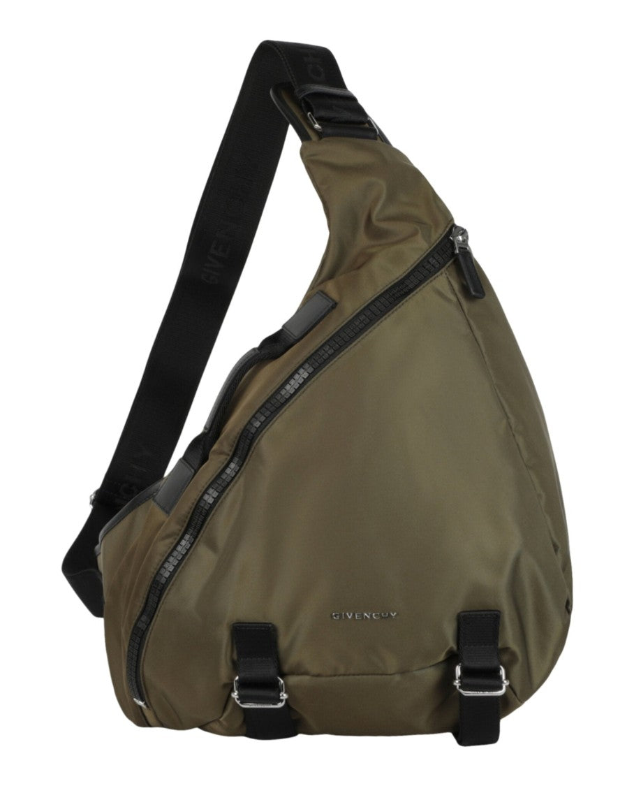 Givenchy Medium G-Zip Triangle Bag In Nylon
