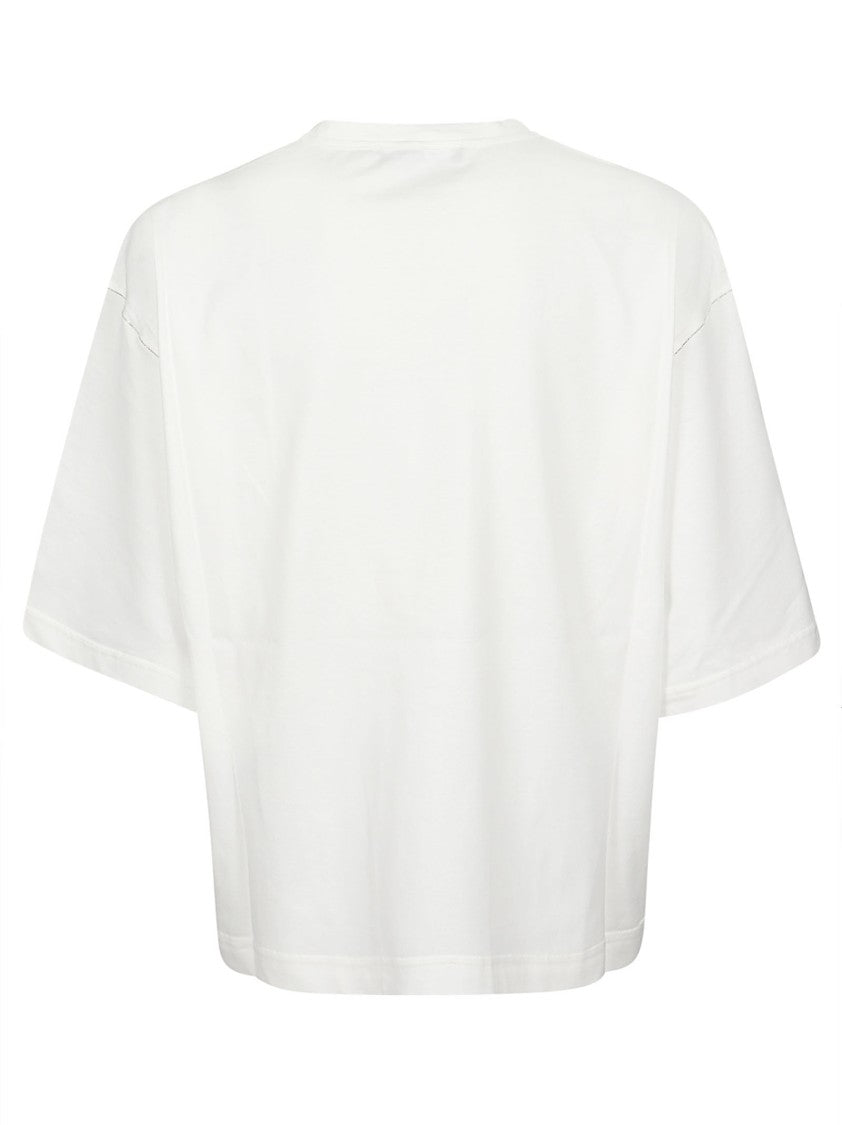 Fabiana Filippi Boxy Cotton Round T-Shirt