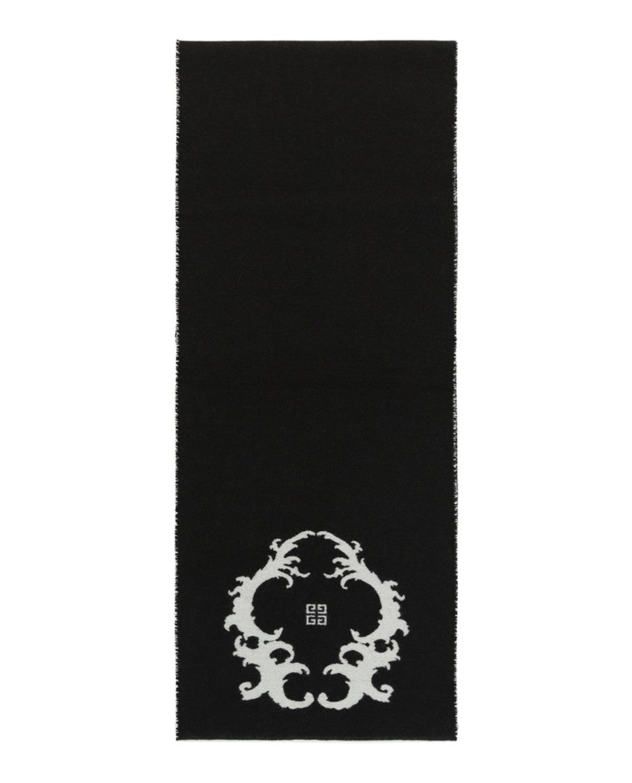 Givenchy Reversible Logo Wool Scarf