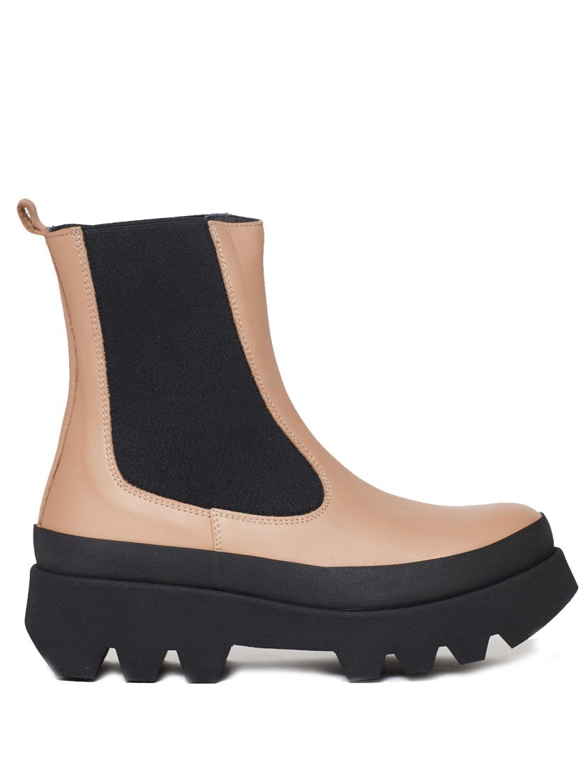 Paloma Barceló Beige Chelsea Boots