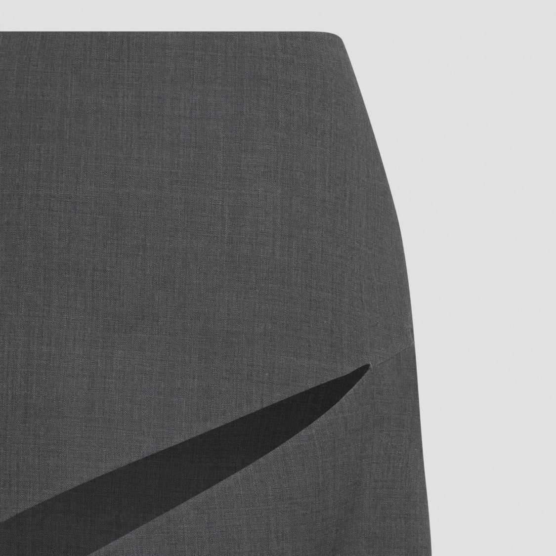 Jil Sander Tailored Midi Skirt With Diagonal Cutout Detail