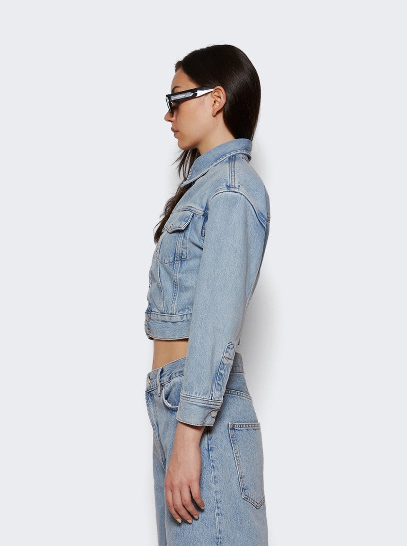 Wardrobe.Nyc Denim Crop Jacket Blue