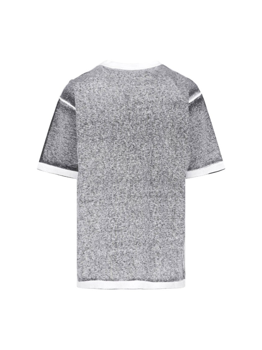 Balenciaga Gray Cotton Sketchy T-Shirt