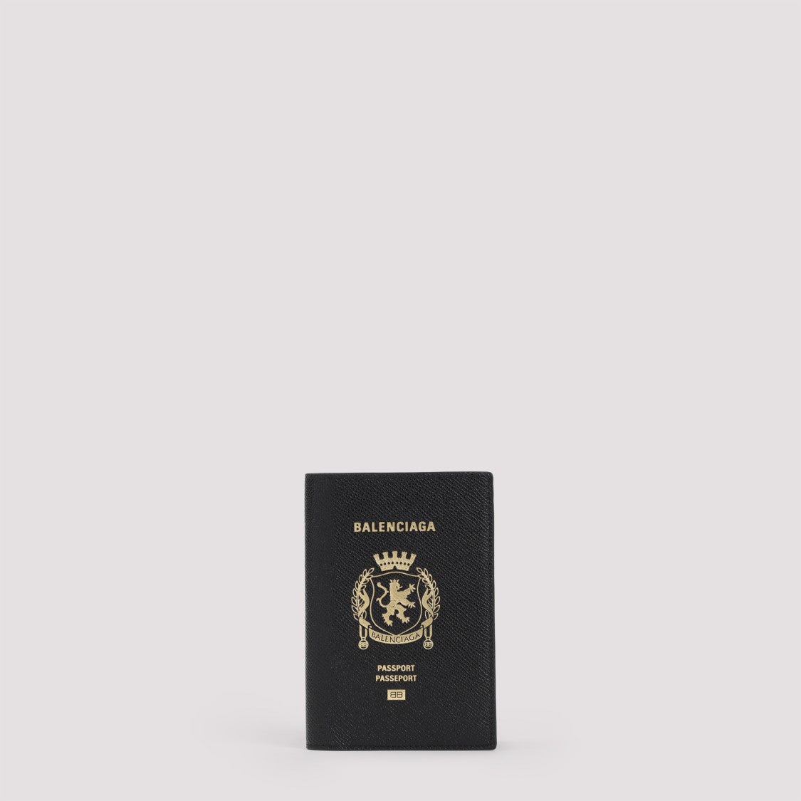 Balenciaga Grained Calf Leather Passport Holder