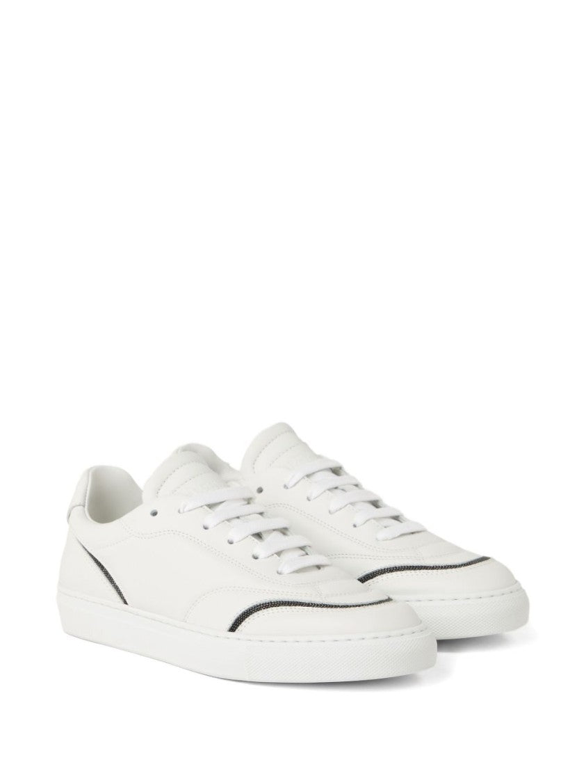 Brunello Cucinelli Monili-Chain Sneakers With Refined Detailing
