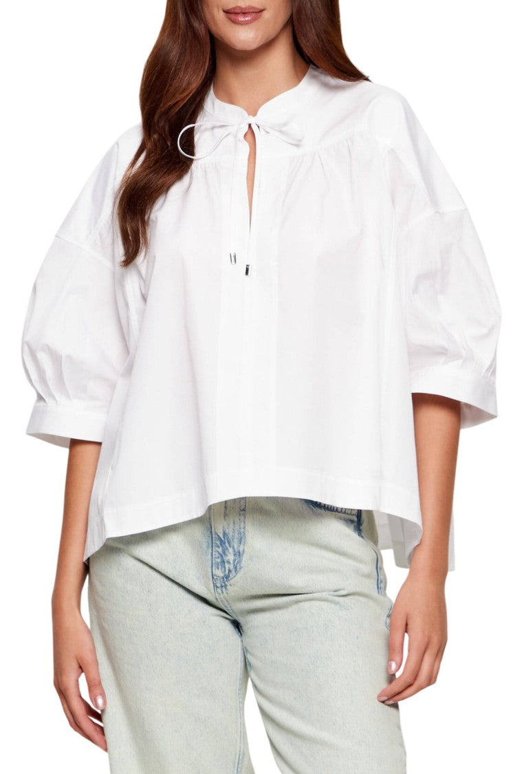 Boss White Bollana V Neck 3/4 Shirt