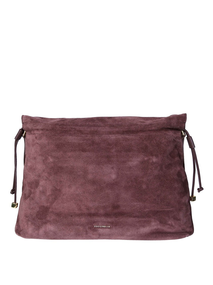 Coccinelle Burgundy Lidia Suede Clutch