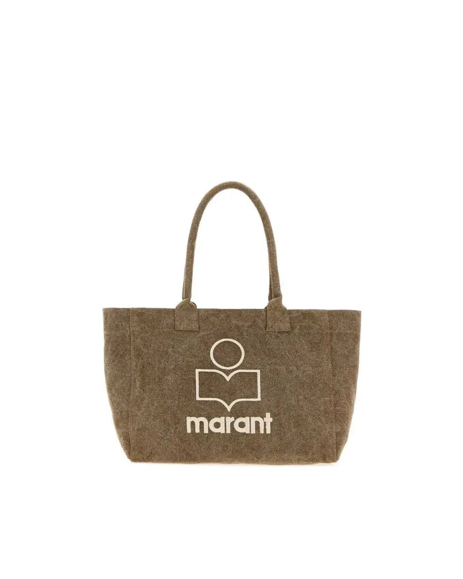 Isabel Marant Faded Effect Cotton Tote Bag