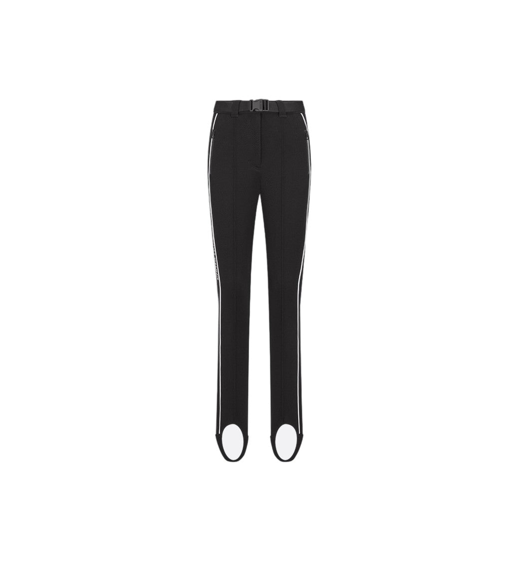 Christian Dior High-Waisted Skinny Stirrup Loop Side-Stripe Pants