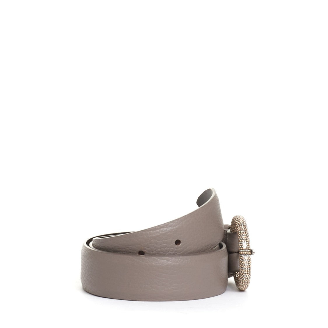 Orciani Taupe Leather Belt