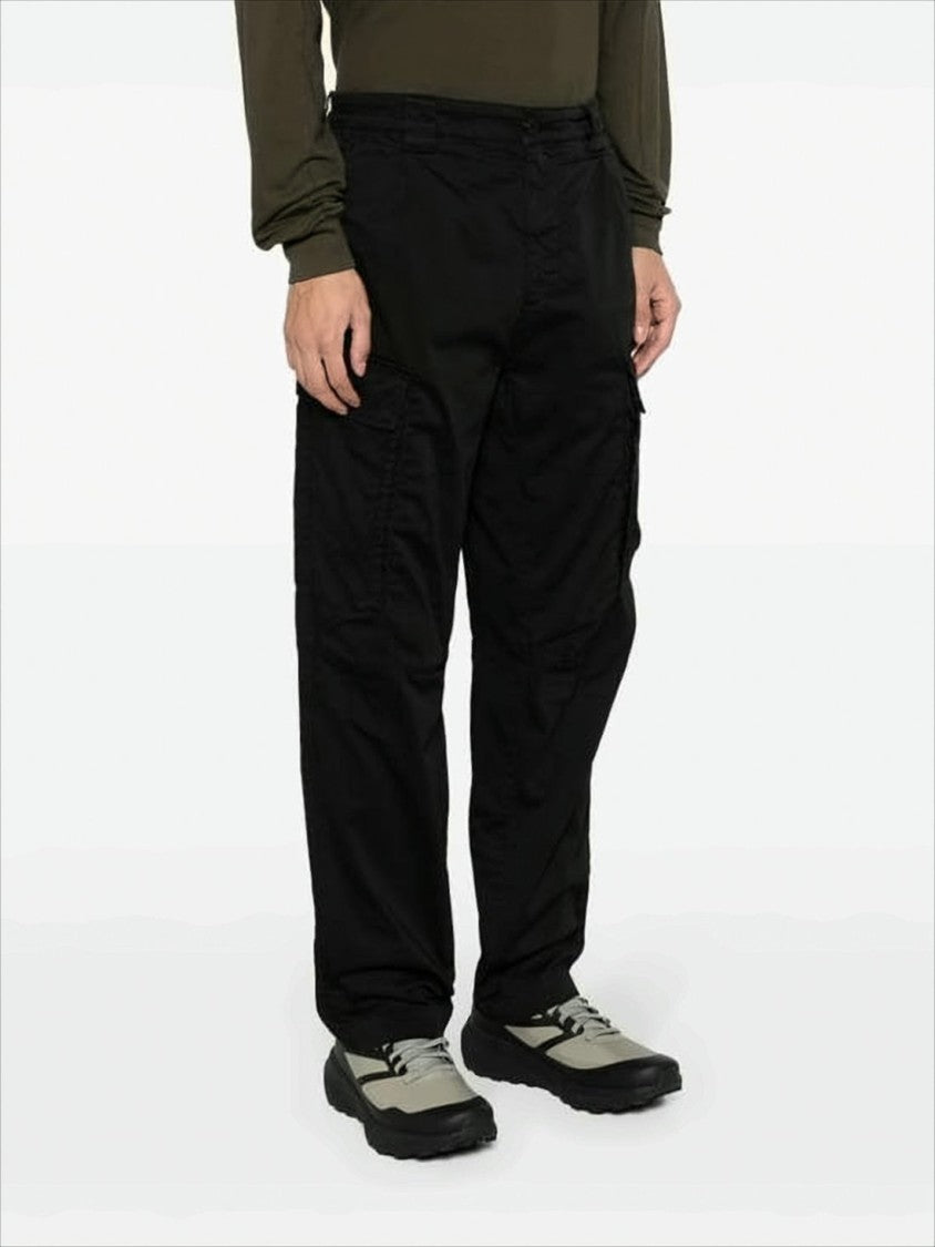 C.P. Company Straight-Fit Pants With Subtle Logo Detail