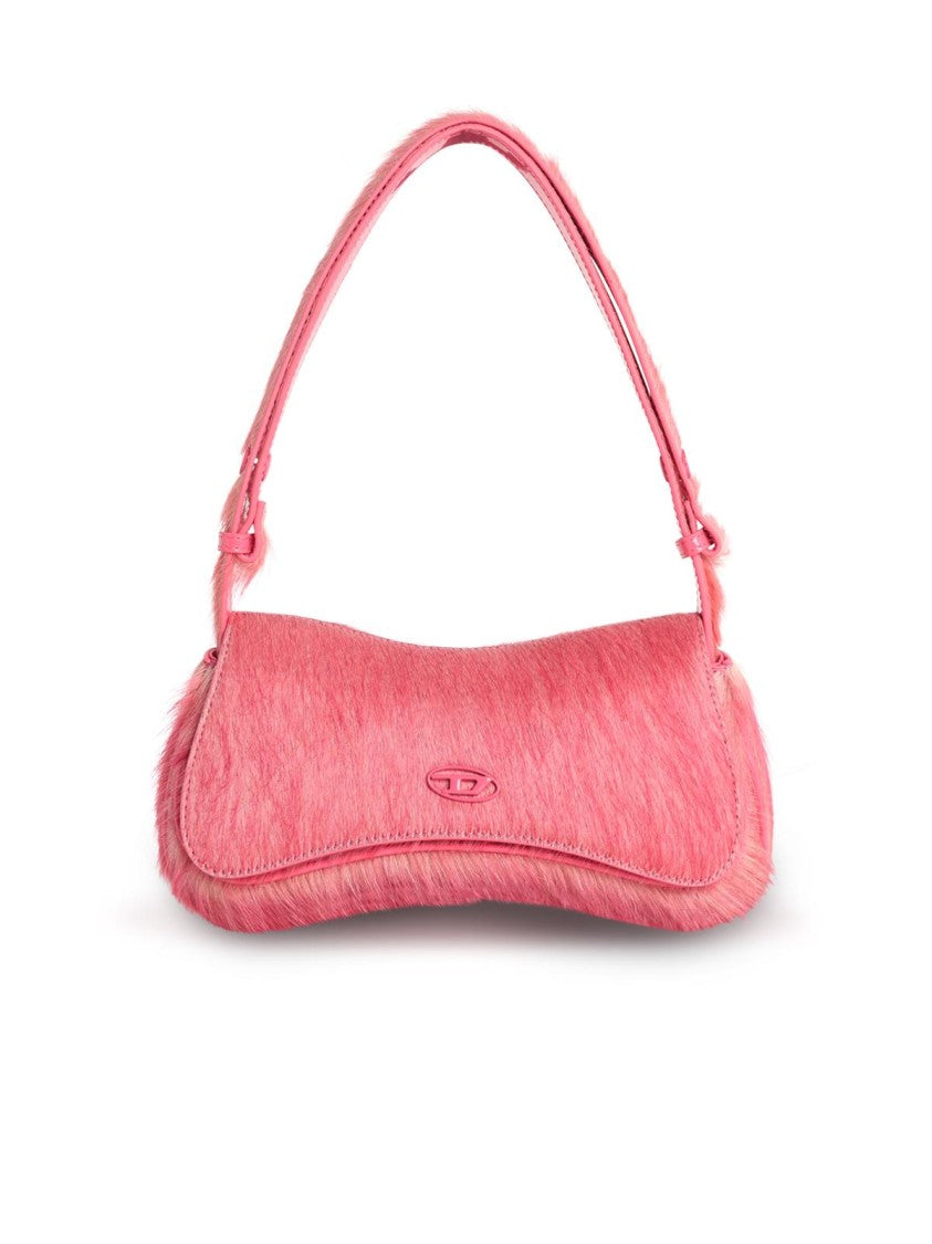 Diesel Play' Pink Pony Hair Clutch