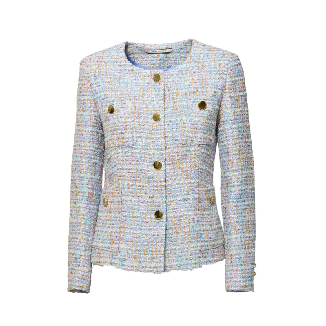 Tagliatore Beverly Crewneck Cotton Tweed Jacket