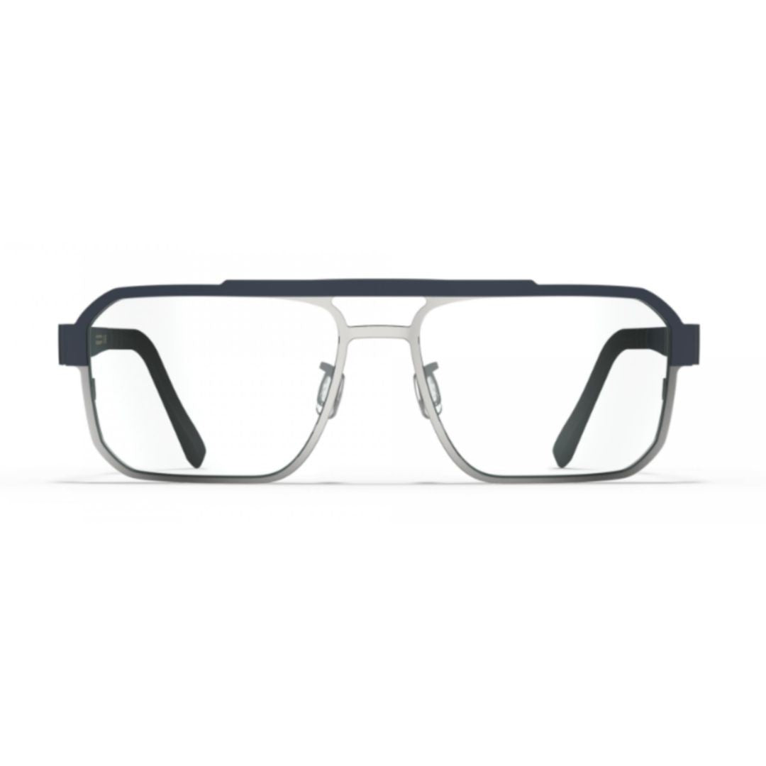 Blackfin Bf1062 Camano Rectangular Two-Tone Eyeglasses With Double-Bridge Design