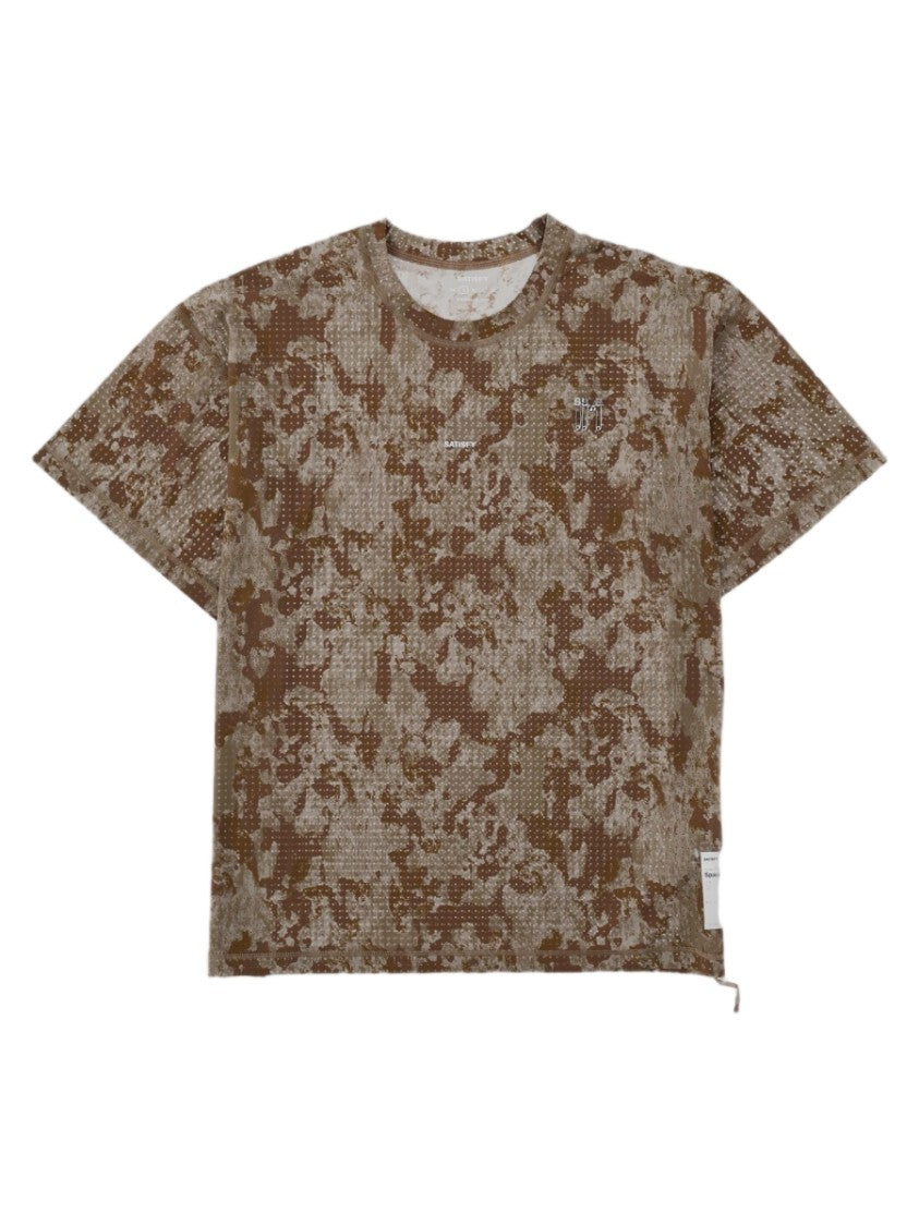 Satisfy Multicolour Textured Camouflage Pattern T-Shirt