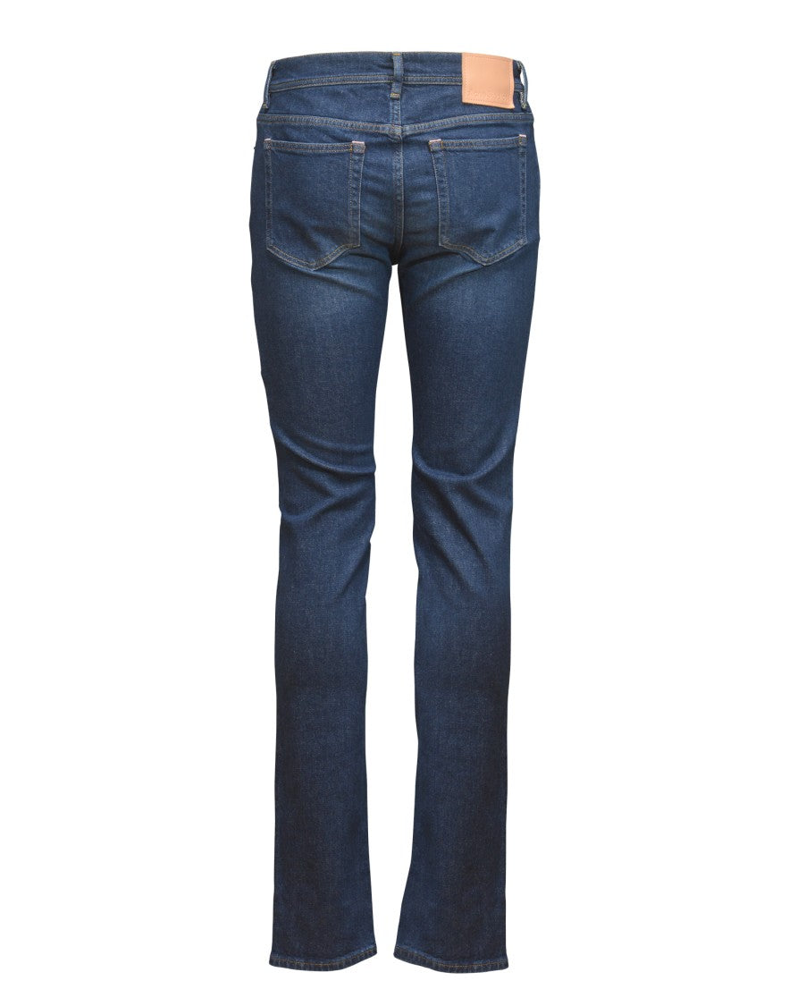 Acne Studios Straight-Leg Jeans In Dark Blue Wash